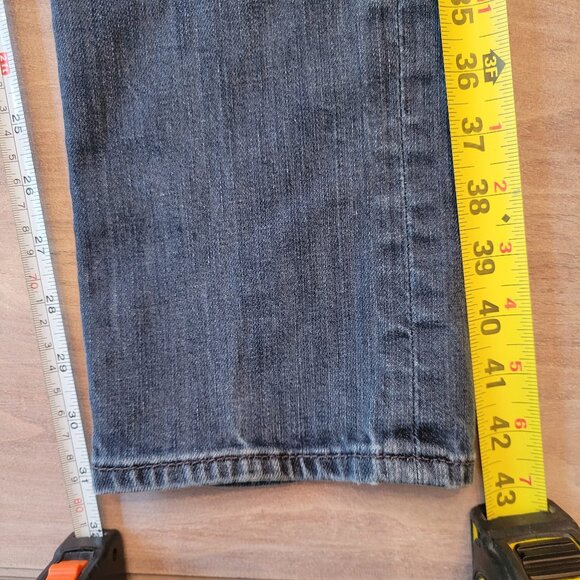 Lucky Brand 121 Heritage Slim Straight Leg Dark Wash Blue Men's Jeans 30x34 - Picture 6 of 8